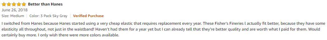 feedback tal-ħwejjeġ ta 'taħt tal-irġiel