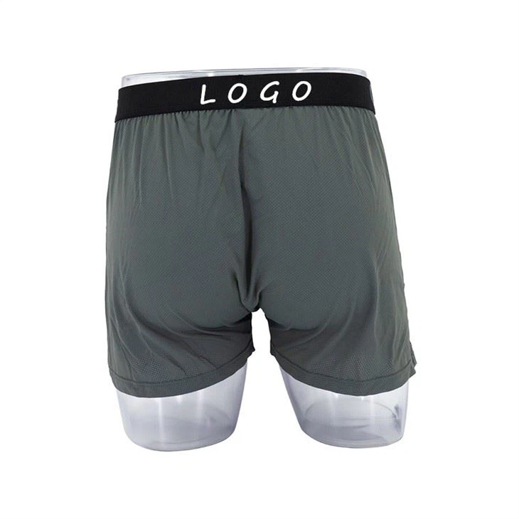 Custom Men's Cool Active Mesh Nylon Boxers Back