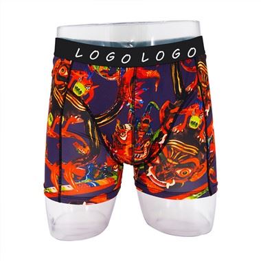 Boxers tal-Istampar tal-Poliester tad-Disinn tal-Irġiel Custom